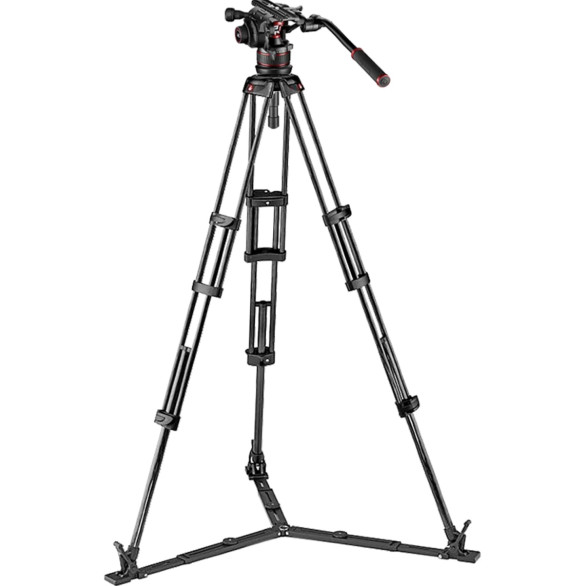 Штатив Manfrotto GS Twin с головой Nitrotech 612  Тип штативной головы: видеоголова • Жидкостное демпфирование • Наклон 70 ° • Поворот 360 ° • Основание штатива полусфера 75 мм, полусфера 100 мм • Быстросъёмная площадка Manfrotto 504PLONGRL • Максимальная нагрузка головы 12 кг • Не трансформируется в монопод • Посадочное крепление 1/4", 3/8"