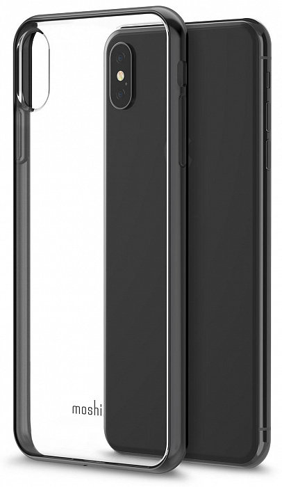 Чехол-накладка Moshi Vitros для Apple iPhone XS Max Raven Black  Удобные бортики вдоль экрана • Элегантный дизайн • Защищает от царапин