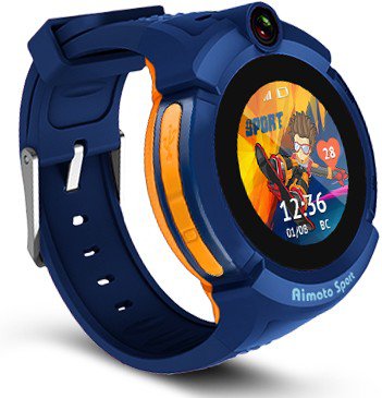Детские часы-телефон с GPS и шагомером Кнопка жизни Aimoto Sport Blue ...