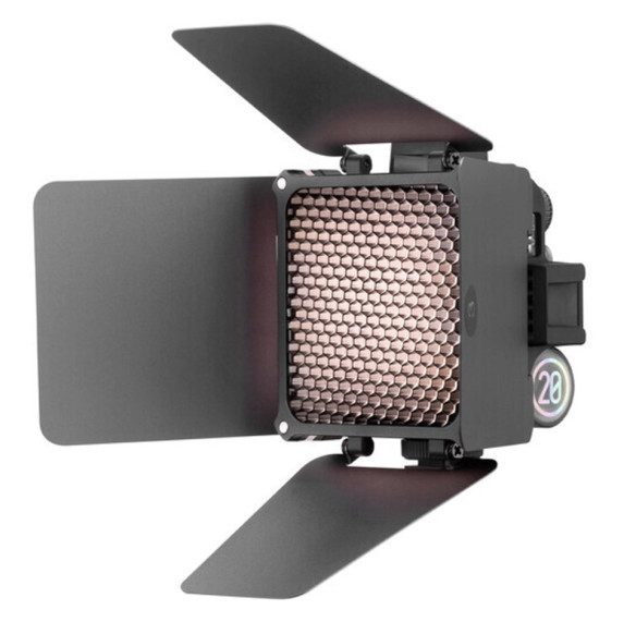 Осветитель светодиодный Zhiyun FIVERAY M20 Combo (PLM104 - C040034ABR2)  Вид осветителя моноблок • Мощность, Вт 20 • Количество светодиодов 40 • Диапазон цветовой температуры 2700 — 6500 K • Встроенный аккумулятор • Поддержка USB-PD • Возможности регулировки яркость, цветовая температура • Крепление насадок магнитное