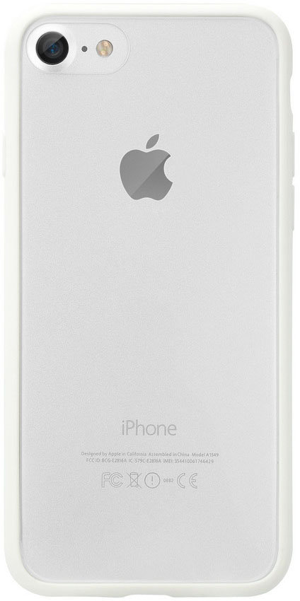 Защитный бампер Ozaki O!coat 0.3 mm Bumper White для iPhone 8/7 OC738WH  Прочный и легкий чехол-накладка с дополнительной защитой в виде бампера для iPhone 8/7