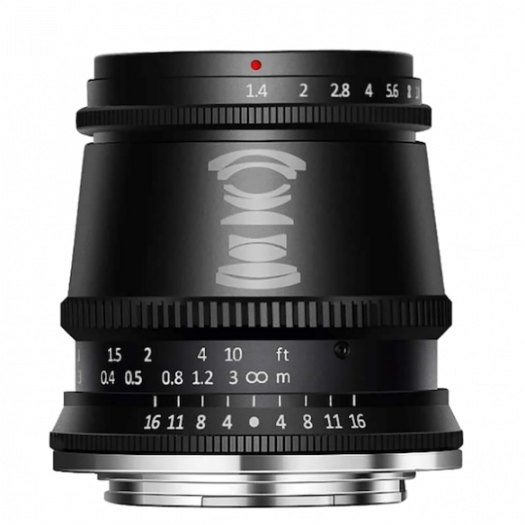 Объектив TTArtisan 17mm F1.4 E-mount Чёрный  • Байонет объектива: E-mount • Матрица: APS-C • Конструкция: 9 элементов в 8 группах • Фокусное расстояние: 17 мм • Фокусировка: ручная • Лепестки диафрагмы: 10 • Максимальная диафрагма: f1.4